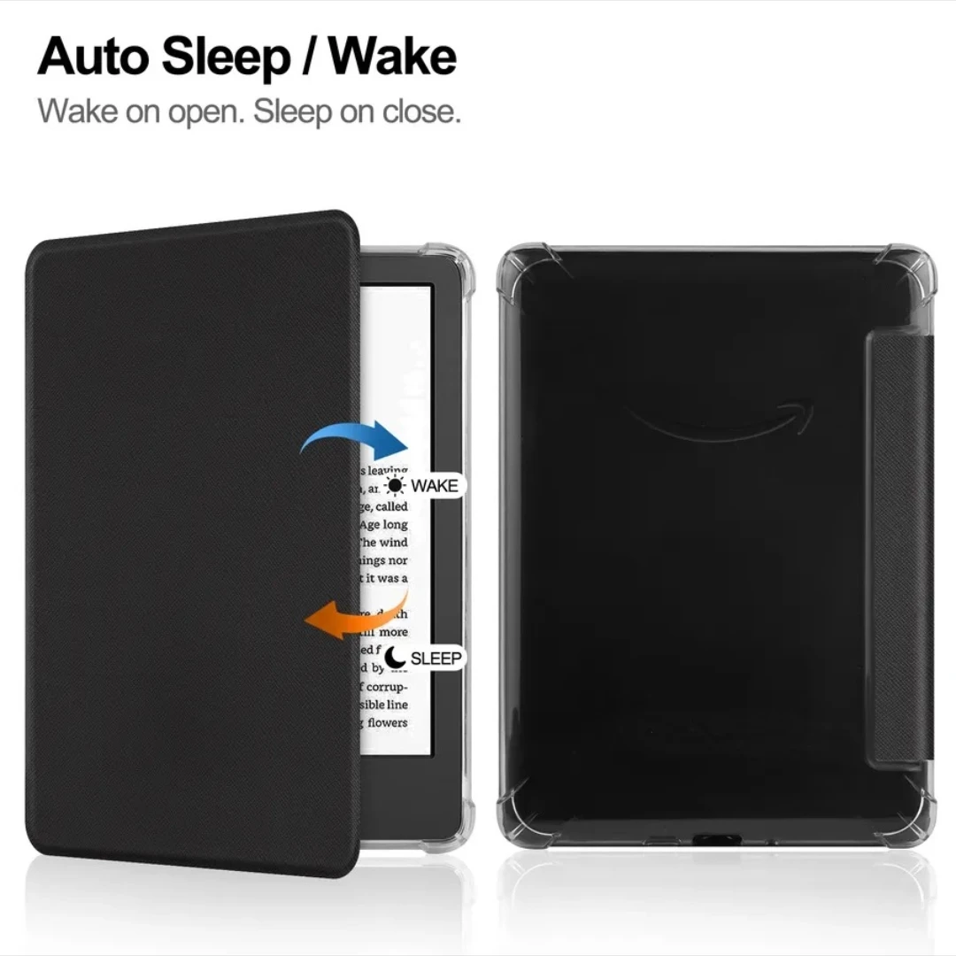 For Kindle Paperwhite 2024 (12th Gen) Case 7 inch eReader Transparent Soft TPU Cover For Kindle Paperwhite 5 11th Generation 6"