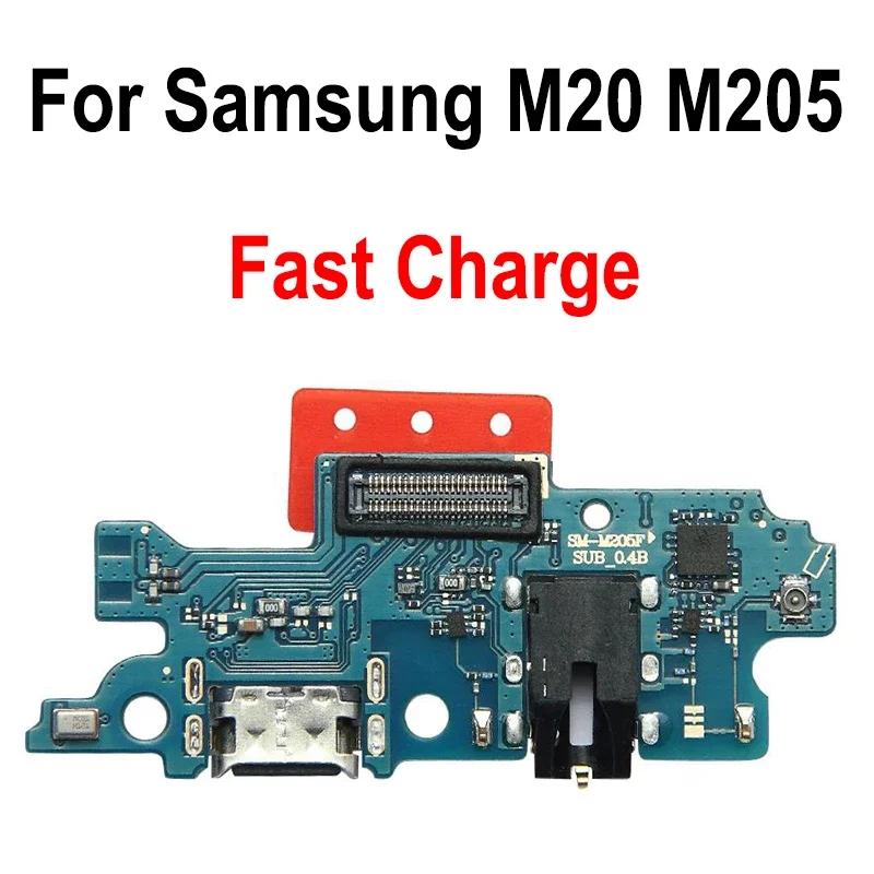 Gefenis For Samsung Galaxy M20 SM-M205 M205F M205FN USB Charging Port Dock Charger Plug Connector Board Flex Cable