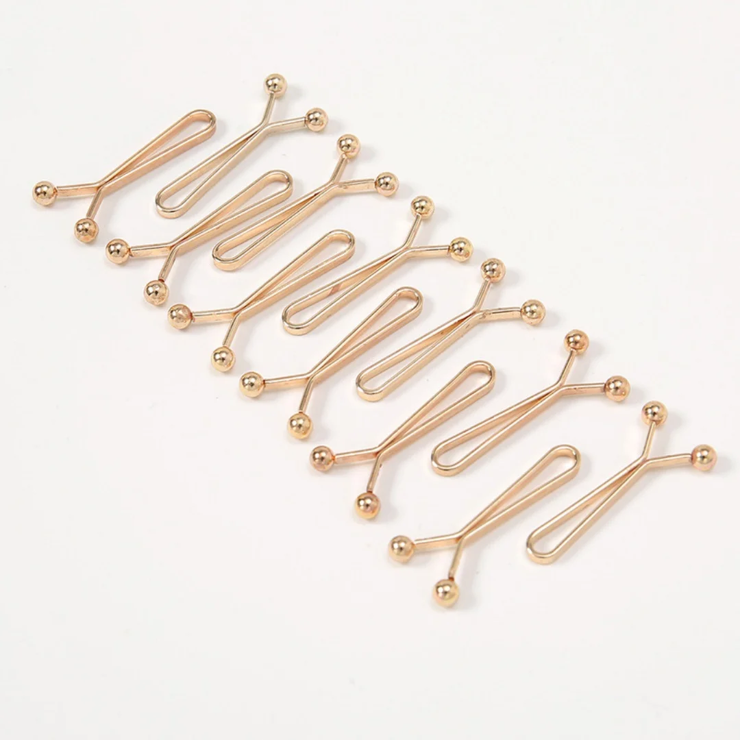 Großhandel 12 teile/beutel Schal Clip Brosche Pins Einfarbig Verziert Zubehör Für Frauen U-Förmigen Hijab Schal Pins Clip 2,3*1,5 cm