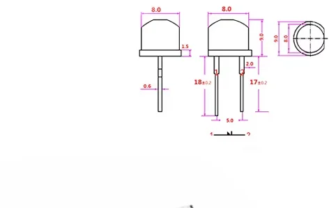 10 adet yeni F8 8mm 0.5W 3.0-3.2V hasır şapka LED beyaz süper parlak LED lamba geniş açı şeffaf LED lamba Strawhat LED