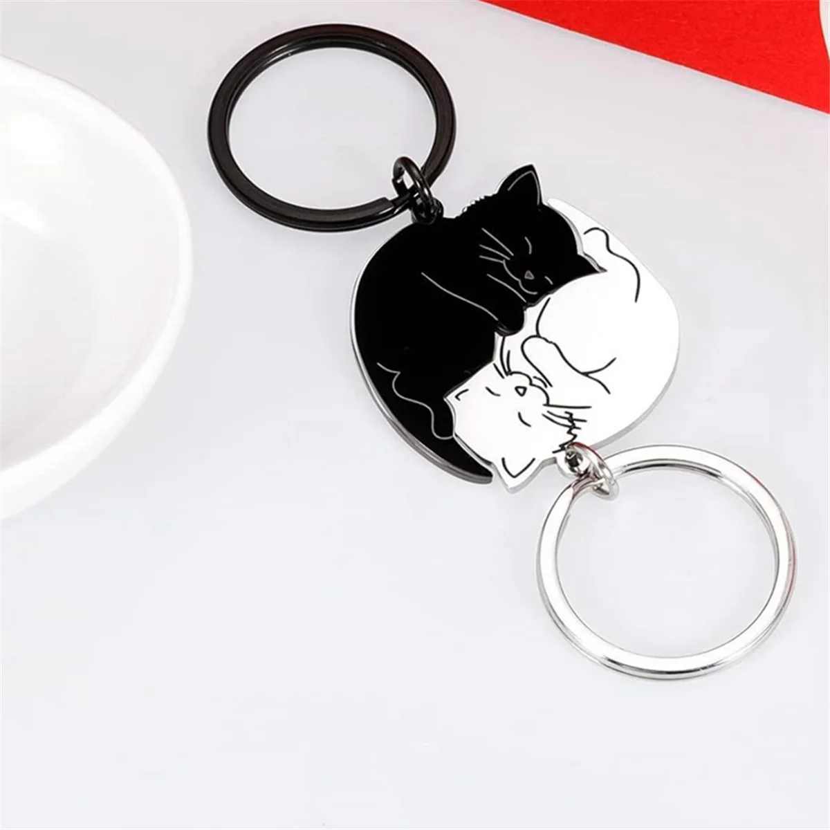 Couple Gift Keychain Cute Valentine'S Day Gifts for Him,Her,Cat Lover,Best Friend Husband Wife,Gift for Birthday New Yea HOT