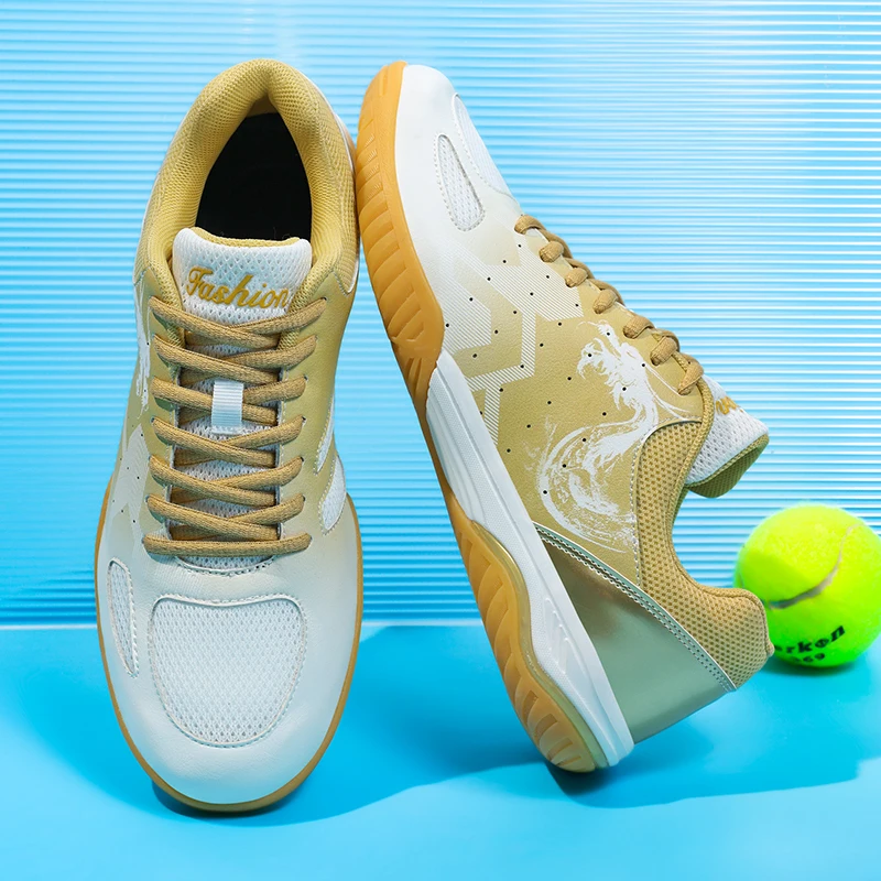 

Мужские профессиональные кроссовки для бадминтона и тенниса, нескользящие, на шнуровке, для зала и настольного тенниса