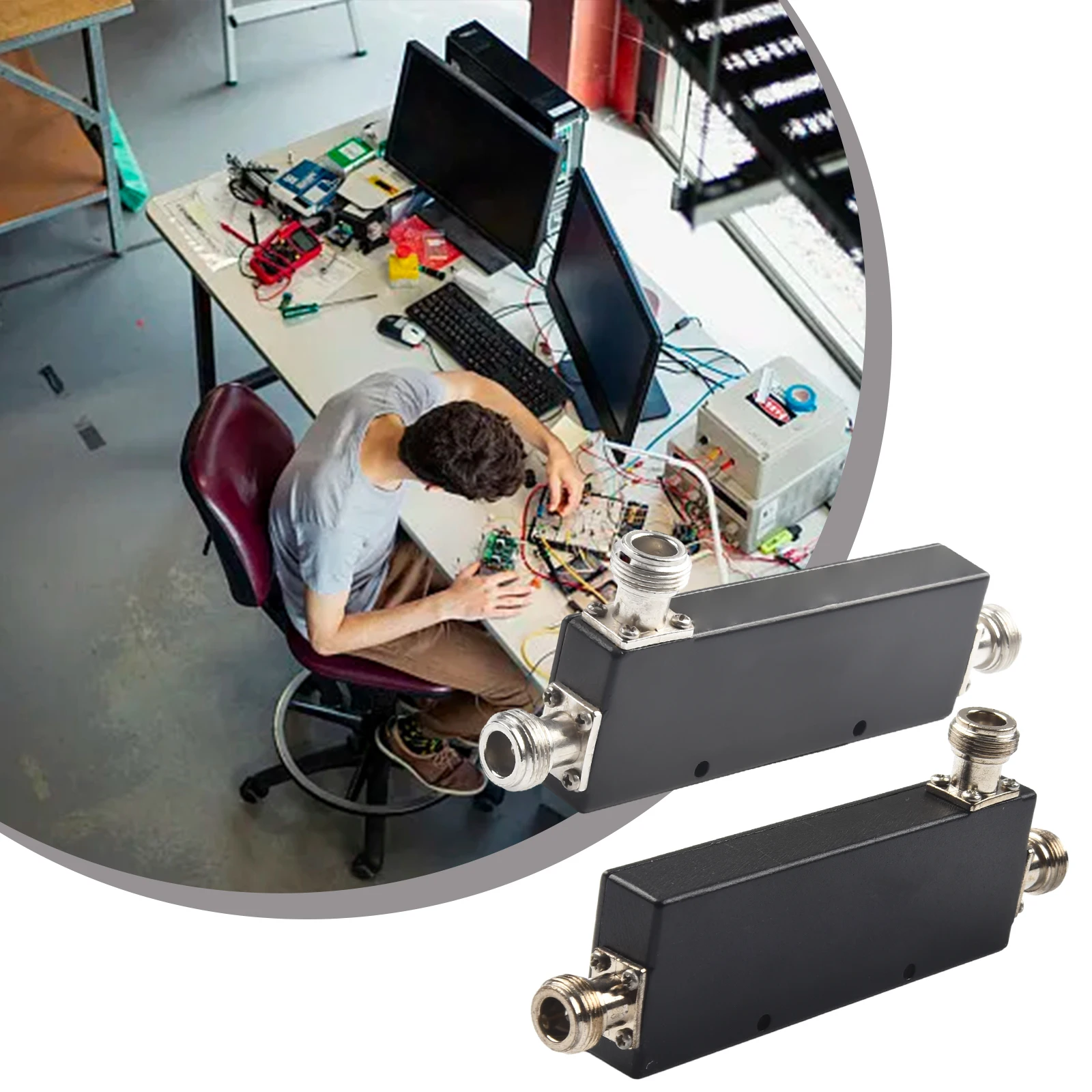 

800MHz-2500MHz N-Type Female RF Coaxial Directional Coupler 800-2500MHz 200W 5dB~40dB For Sampling Transmitter Measurement