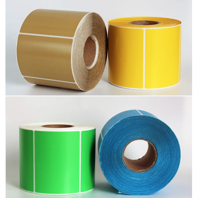 1Roll Colorful Thermal Sticker Thermal Printer Label Barcode Sticker Adhesive Stickers Waterproof Oil Proof