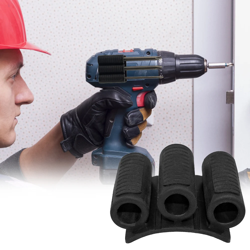 Tool Holster High Strength Adhesive Drill Add-on Bits Holders Mount Attachment Driver Bits Side Holder of Power Drill Or Driver