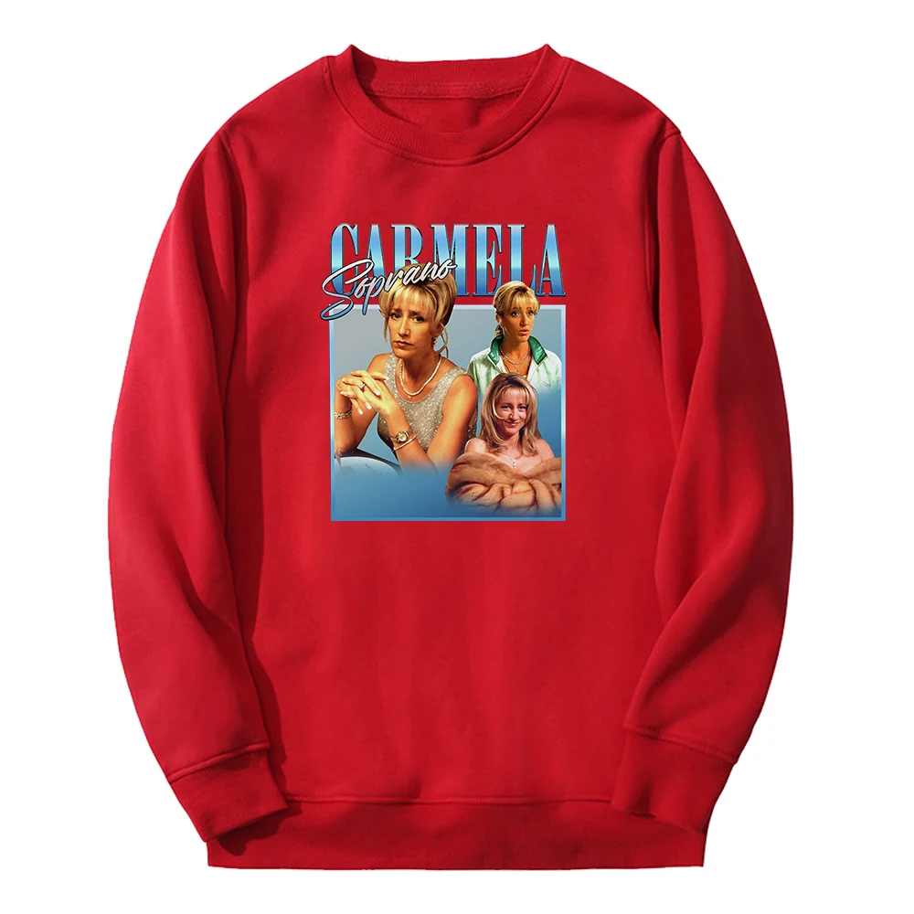 

Carmela Soprano Sweatshirt Unisex Crewneck Long Sleeve Streetwear 2023 Casual Style Men Women's Clothes