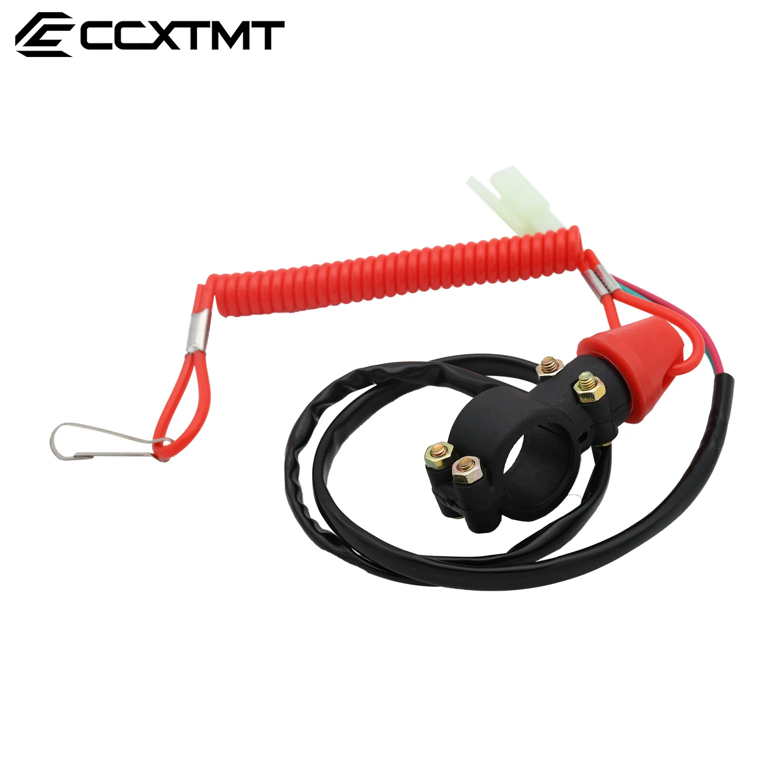 Motorcycle Scooter ATV Kill Stop Switch & Safety Tether Cord For 22mm Handlebar Quad Honda Yamaha Kawasaki KTM Suzuki Universal