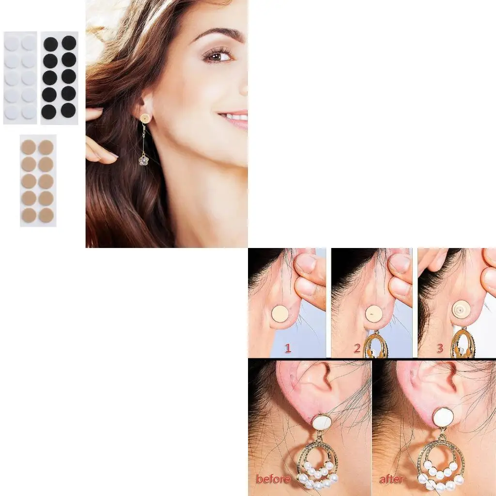 195C 100 Pcs Waterproof Earring Support Pads for Supporting Large Heavy Earrings