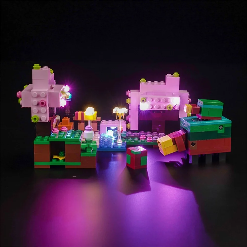 Lighting Set For 21260 Minecraft Game The Cherry Blossom Garden Not Include Building Blocks (Only Led Light Kit)