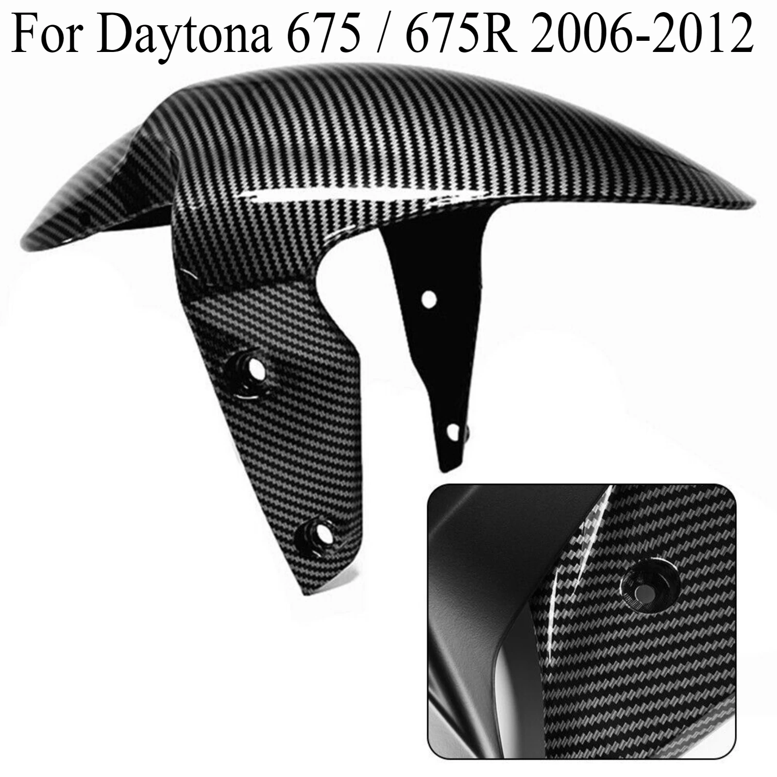 

For Daytona 675 / 675R 2006-2012 Motorcycle Splash Guard Front Wheel Hugger Fender Mudguard Mud Splash Mud Guard Cover