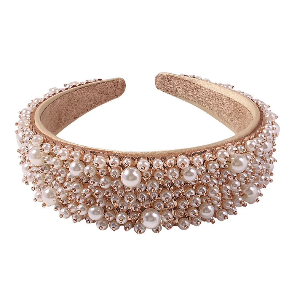 

Pearl Headb Women Fashion Hair Hoop Accessories Wide B Daily Occasions Engagement Parties Beautiful Colors Chic Design Hair Care