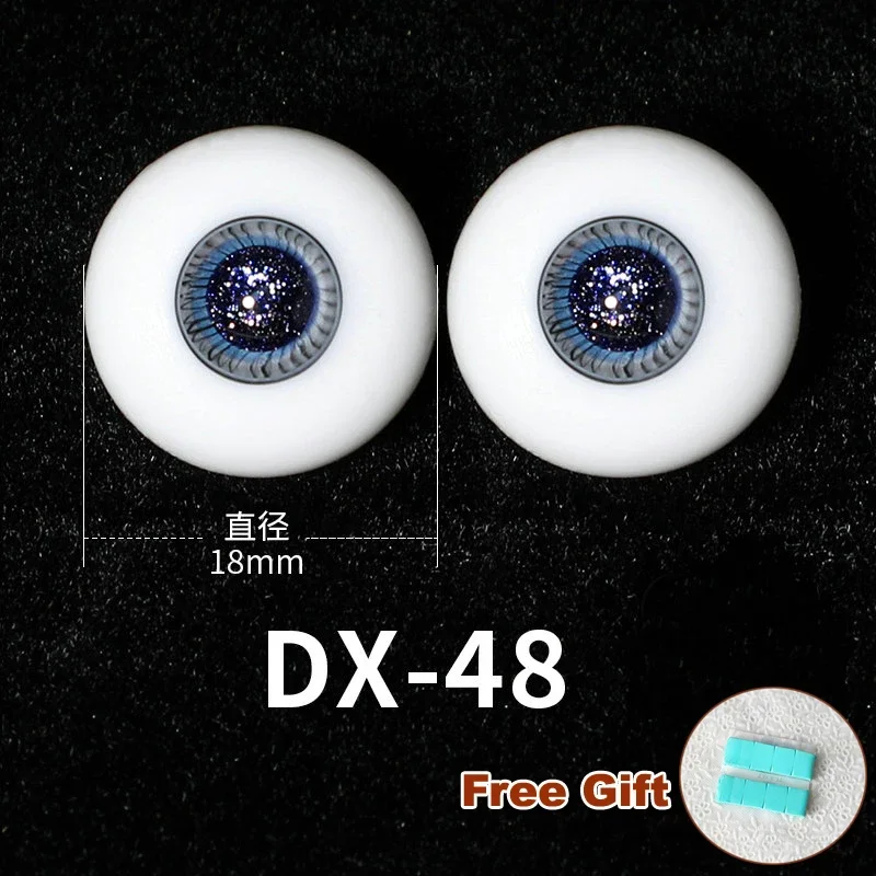 ペア Bjd 人形の目 16 ミリメートルガラスアイ 18 ミリメートル人形眼球人形 1/3 1/4 Bjd 人形アクセサリーおもちゃ