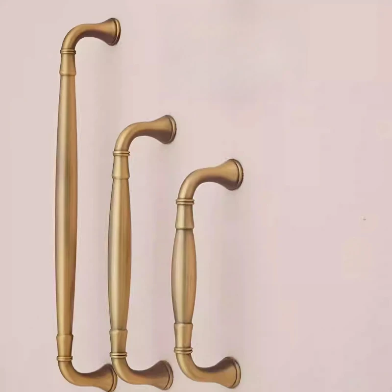 Uchwyty do drzwi szafek w stylu vintage, mosiężne uchwyty do szaf i szuflad, gałki do szafek na buty, pojedyncze uchwyty meblowe.