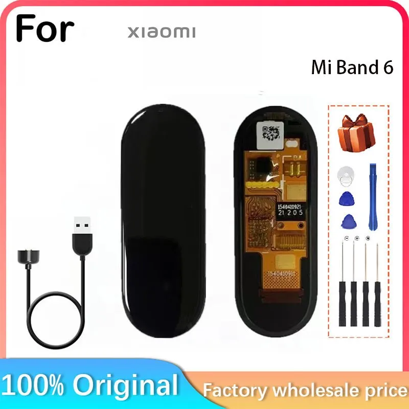 

For Xiaomi Mi Band 6 Smart Bracelet LCD Display Screen Repair + Touch Screen, With NFC