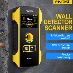 FNIRSI WD-02 Wall Detector Stud Finder Positioning Hole TFT Display AC Live Cable Wires Metal Wood Stud Wall Scanner