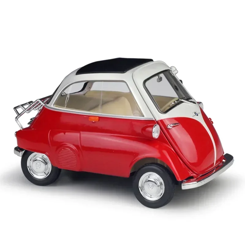 WELLY 1:18 BMW Isetta 6 estilos Diecast Model Car Classic Car Metal Alloy Toy Car para niños Gift Collection Decoration B1