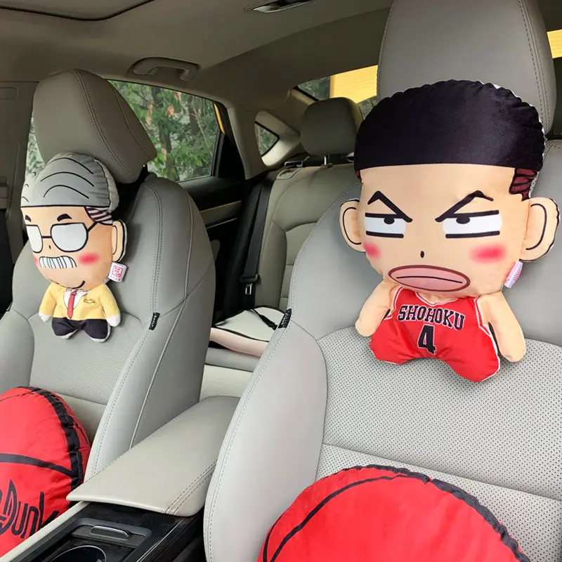 Slam Dunk Master Rukawa Kaede Sakuragi Hanamichi Anime Cartoon Headrest Lumbar Support Creative Personality Cute Car Neck Pillow - view 4