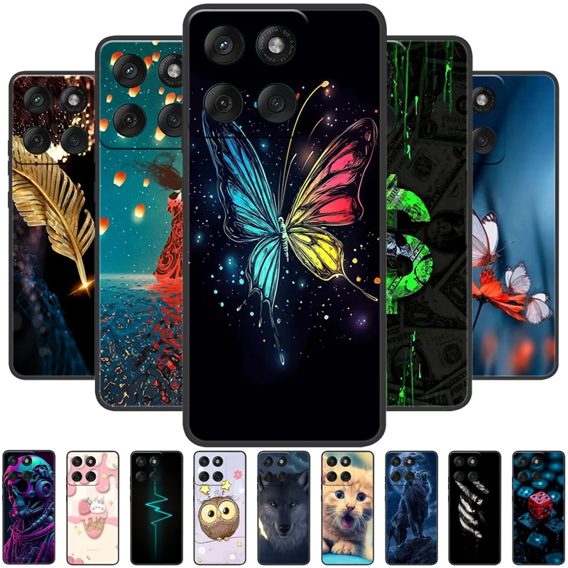 Para Motorola Edge 60 Fusion funda Edge60 Fusion 5G dibujos animados suave TPU funda de teléfono de silicona para Moto Edge 50 Fusion Fundas protectoras