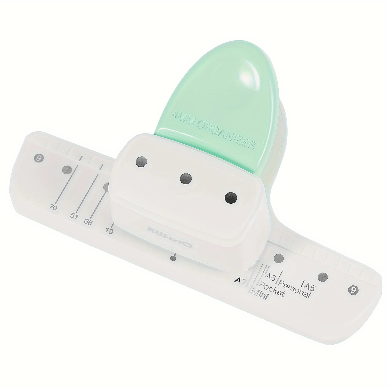 1 шт. зеленый дырокол для бумаги с 3 отверстиями, портативный дырокол для офисных файлов, инструмент для рукоделия для художественных и швейных принадлежностей, пластиковый материал