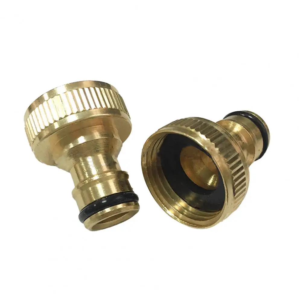 5Pcs Brass Hose Pipe Adaptors Kitchen Tap Connectors Rustproof Leakproof Secure Connection Easy Installation  Garden Supplies