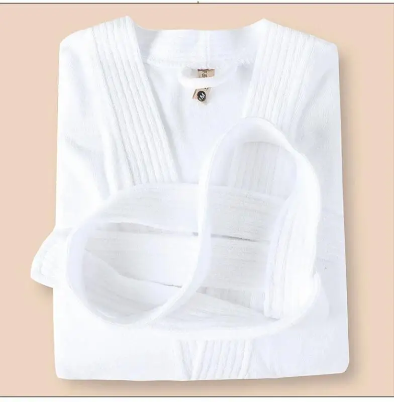 Pareja Otoño e Invierno nuevo Sleepweawr mujeres toalla absorbente bata de ducha ropa de descanso pijamas Albornoz vestido Kimono de algodón