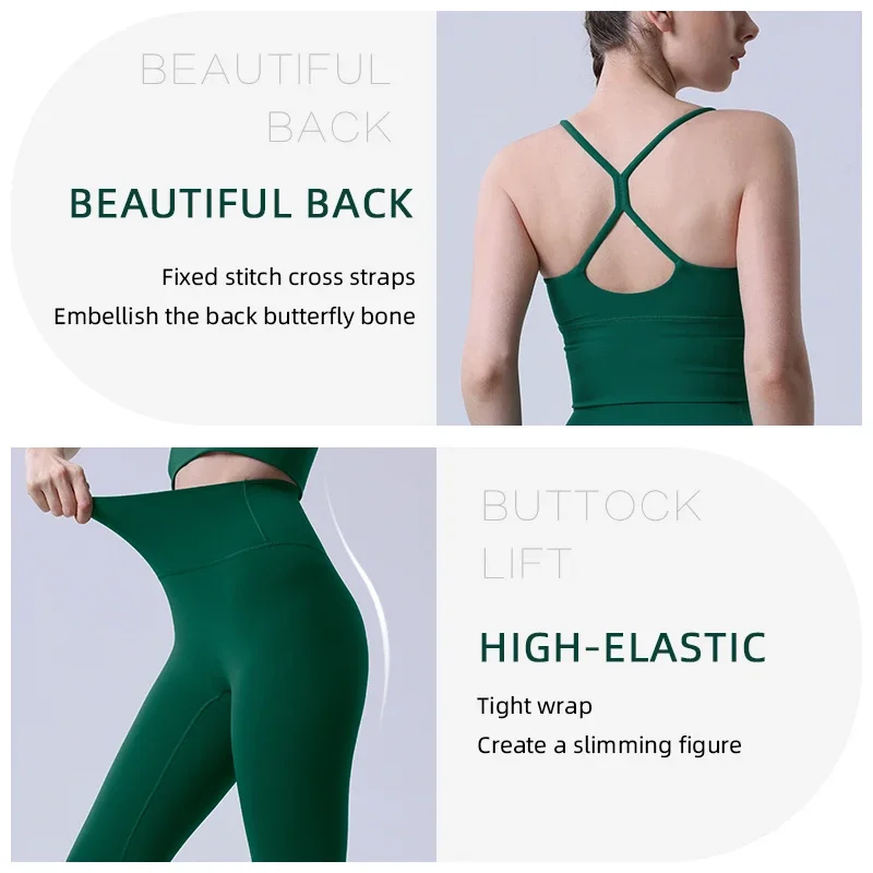 2 peça roupas de yoga agasalho feminino atlético wear pilates terno de fitness ginásio treino push up roupas sutiã esportivo leggings terno