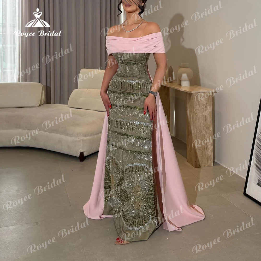 Exquisite  Bateau Cap Sleeves Evening dresses 2026 Sequins فستان سهرة نسائي luxury women's formal evening gowns Customized