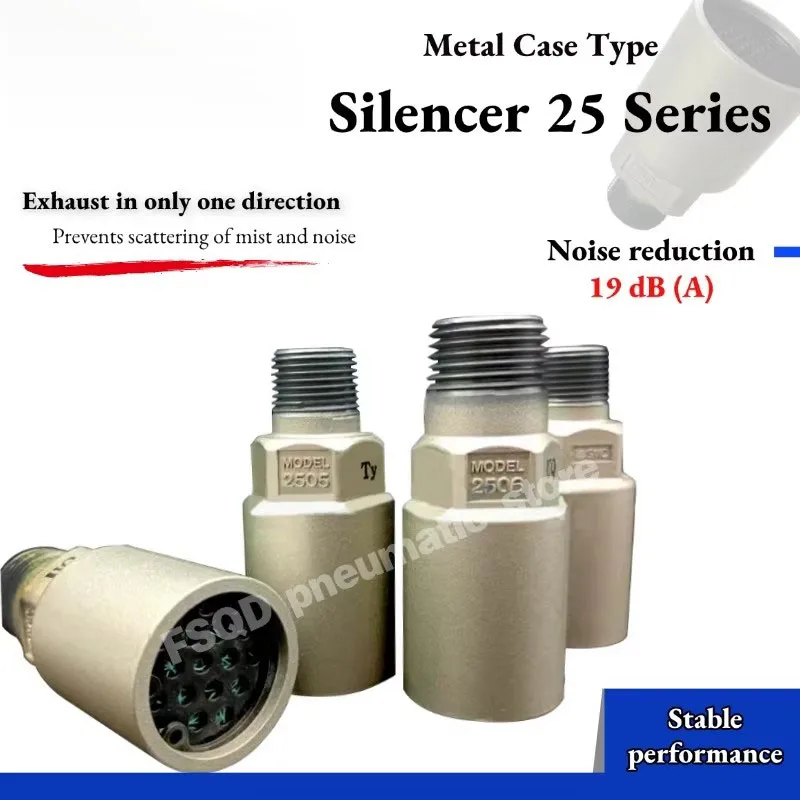 

Глушитель 2504-002 2505-003 2506-004 2507-006 2508-010 Тип глушителя в металлическом корпусе Серия 25 Пневматический инструмент