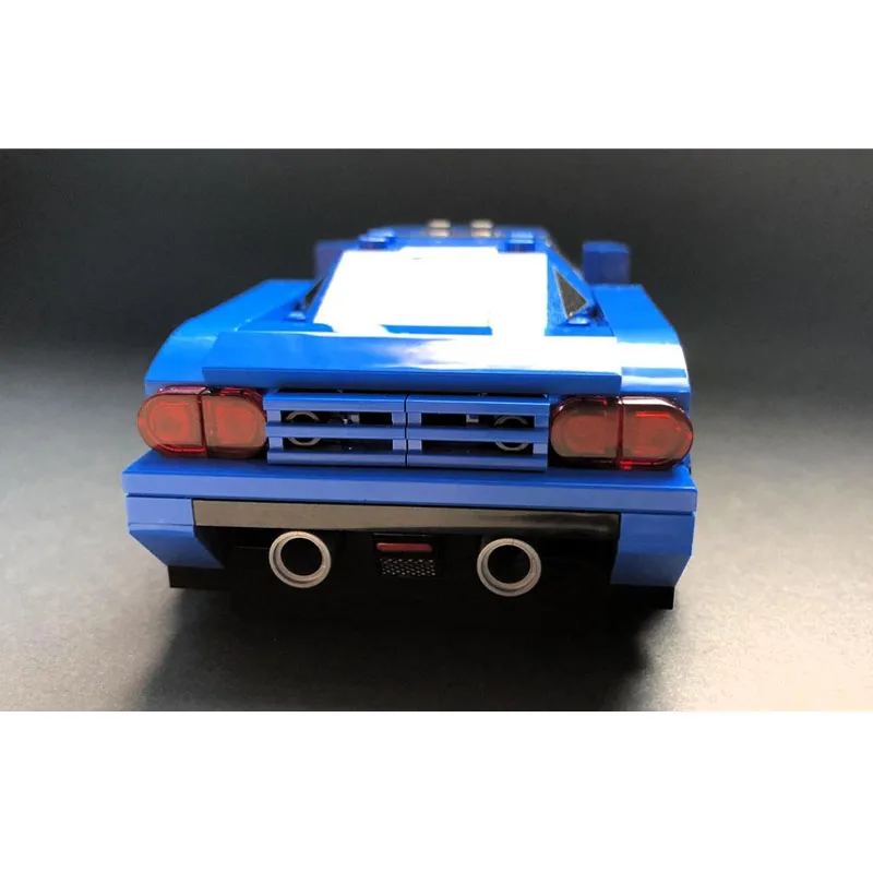 MOC-90526 Classic New Iconic Sport Blue Supercar Racing Model, 352 Parts, Creative Boys' and Children's Birthday Toy Gift