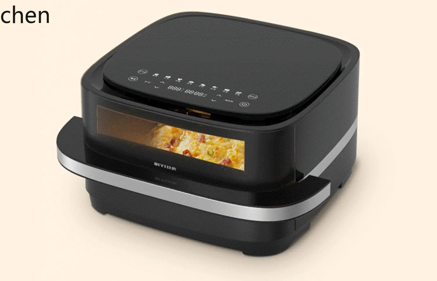 ZMLAir Fryer Household Large Capacity Convenient Pizza Machine Visual Electric Oven