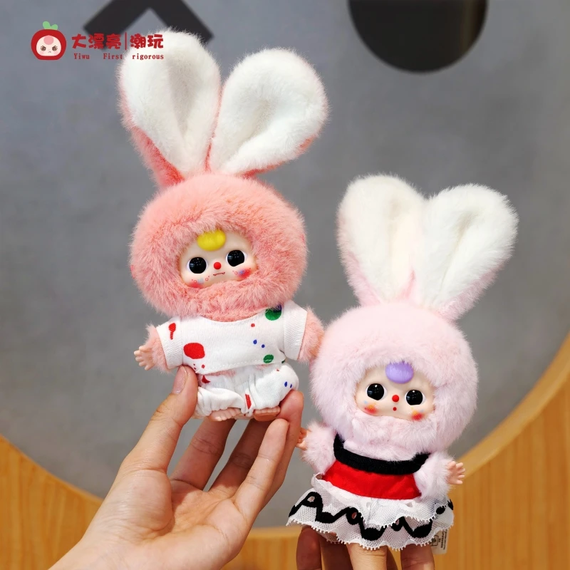 정품 미니어처 토끼 시리즈 블라인드 박스 수집용 장난감 귀여운 펜던트 유행 선물 소녀용 데스크탑 장식품