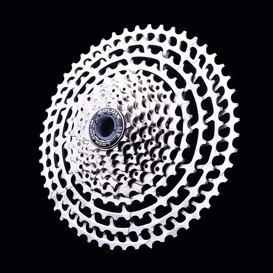 GOLDIX Ultralight MTB Cassette CNC 10/11/12Speed 46-52T HG Freewheel for SHIMANO DEORE SLX XT SRAM Transmission