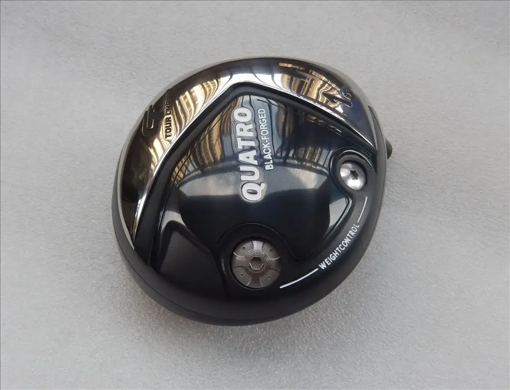 Japan Golf TOUR CHAMP QUATRO BLACK-FORGED Titanium material golf driver head Hi cor