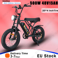 E-bike 500W Powerful Motor 48V15AH Lithium Battery Electric Bicycle Adult 20*4 Inch All-terrain Off-road Fat Tire Electric Bike
