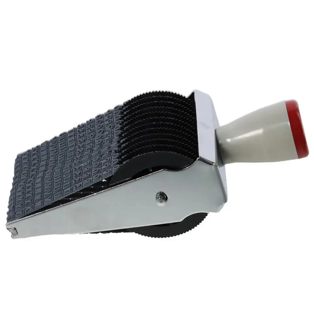 

8- или 12-значный штамп с подвижным колесом, английский алфавит, номер, символ, роликовые штампы, регулируемые многофункциональные деловые штампы