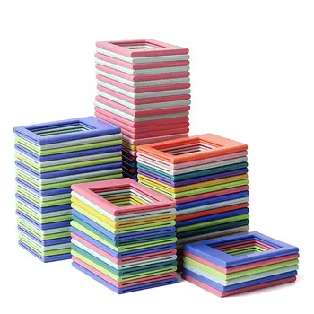 5/10/20pcs กรอบรูปแม่เหล็กสําหรับ Fujifilm Instax MINI ฟิล์มเอกสารสองด้านตู้เย็นกรอบรูปแม่เหล็กงานศิลปะกรอบ