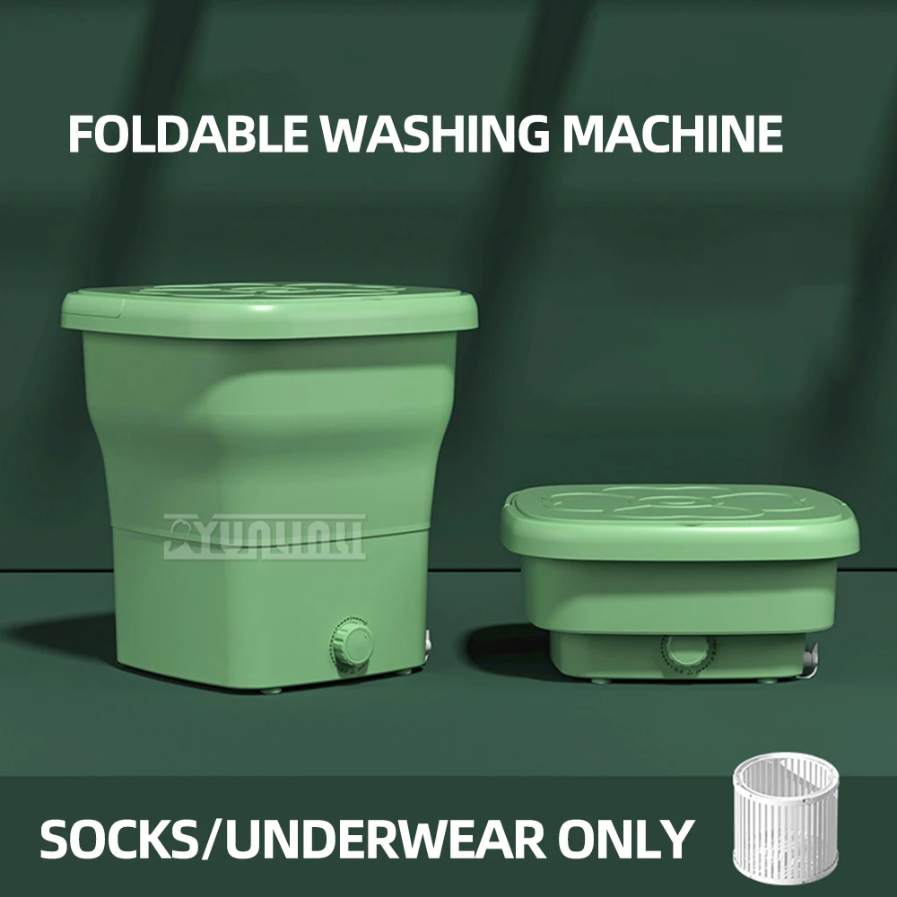 نوعية جيدة 25L سعة كبيرة المحمولة غسالة قابلة للطي التلقائي غسالة الملابس الداخلية الصغيرة