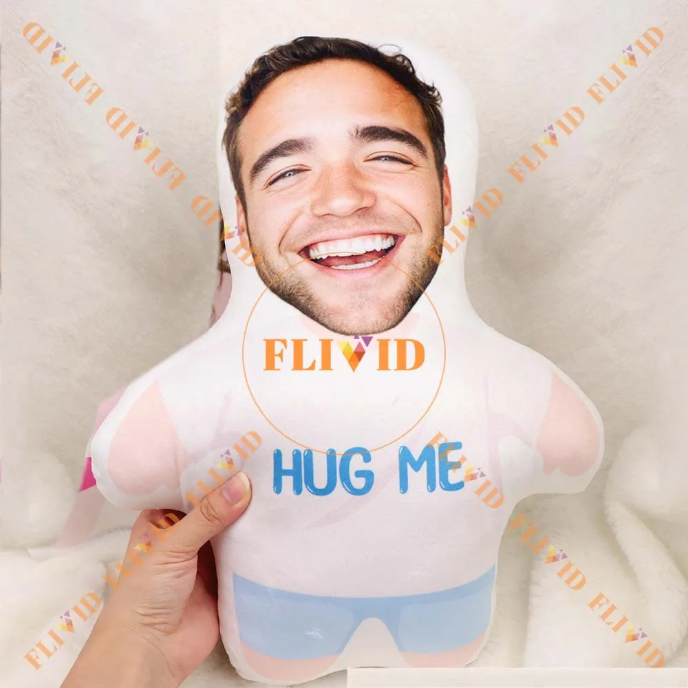 

Christmas Custom 3D Girl Boy Pillow,Personalized Portrait Double Sided Printed Throw Pillow Cushion,Funny Home Decor Gift