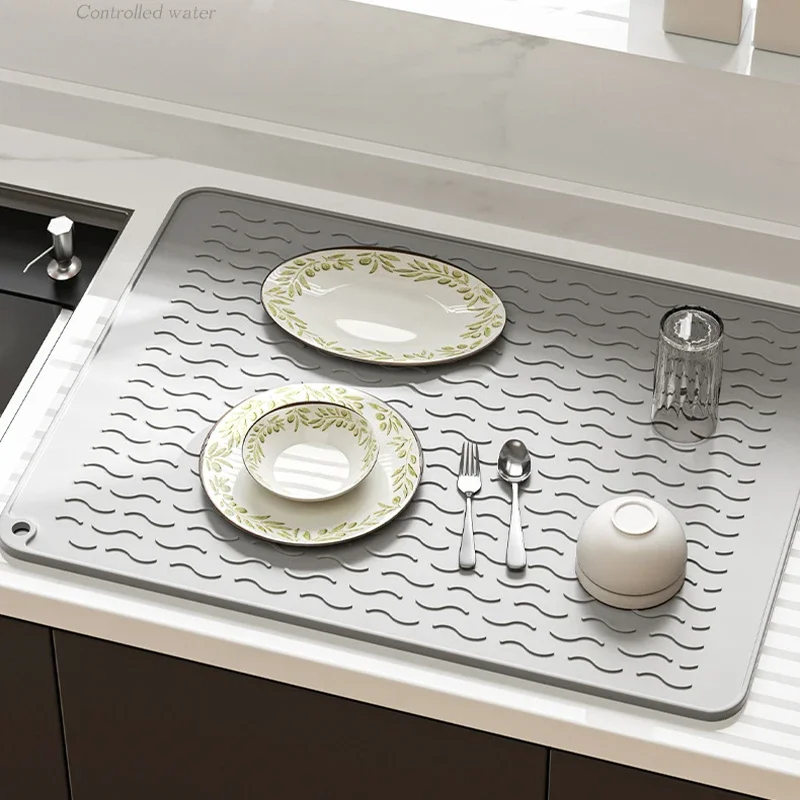 Estera aislante para banco de cocina, alfombrilla de silicona resistente al calor para mesa de comedor, cuenco y taza, antideslizante