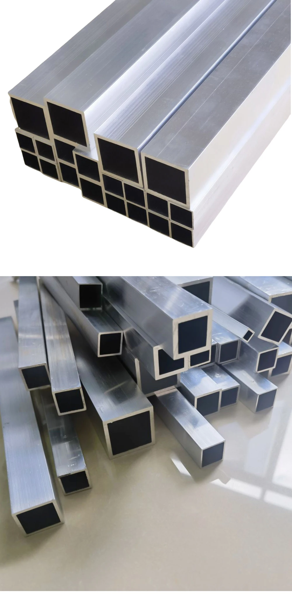 Aluminiumlegierung Quadratrohr Breite 6-50mm Länge 300-500mm Quadratprofil DIY Dekoration Aluminium Quadratrohr Hohlrohr – Detail 5