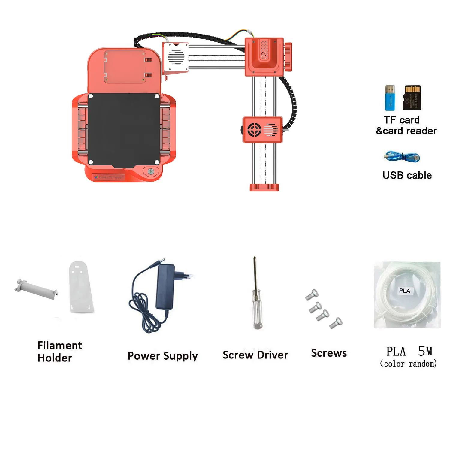 Imagem -06 - Easythreed Mini Kit de Impressora 3d Faça Você Mesmo Completo Simples Máquina de Impressão 3d para Crianças e Iniciantes k7