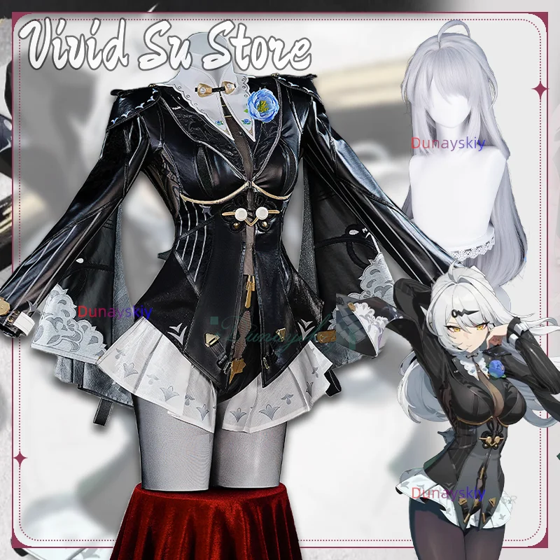 

Юсиань Косплей Костюм ‌ Чернильная тень, униформа, косплей, игра Zenless Zone Zero, парик для ролевых игр, карнавальная одежда для Хэллоуина