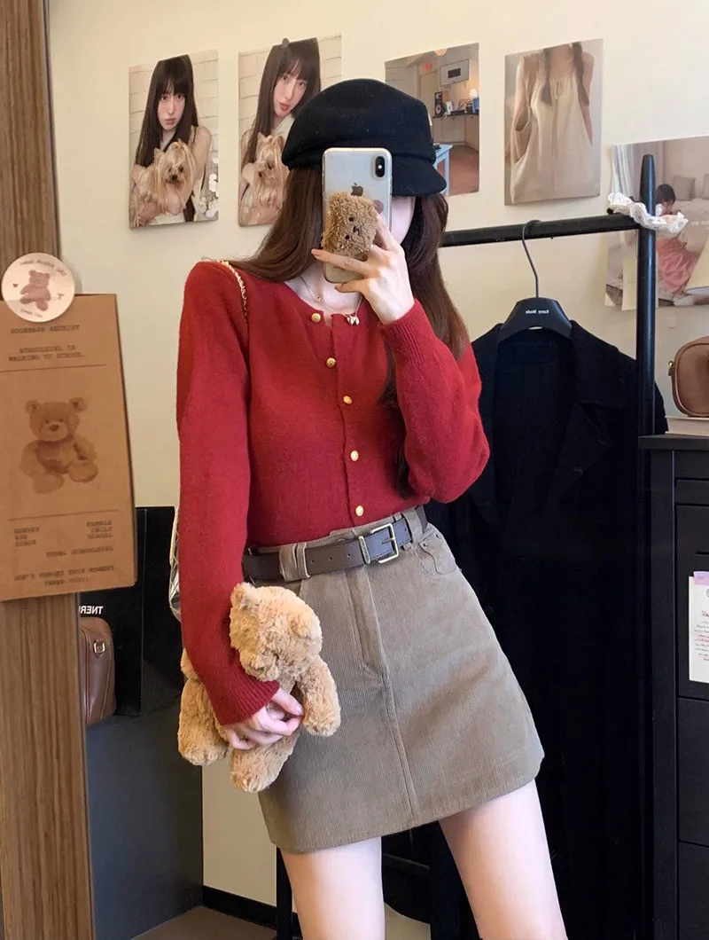 Vintage Carduroy Mini Skirt Women Korean Fashion with Belt High Waist Bodycon Skirts Elegant Slim Fit Streetwear Short Skirts 73 Sa6d81385a3d545538a739c066279db6bj