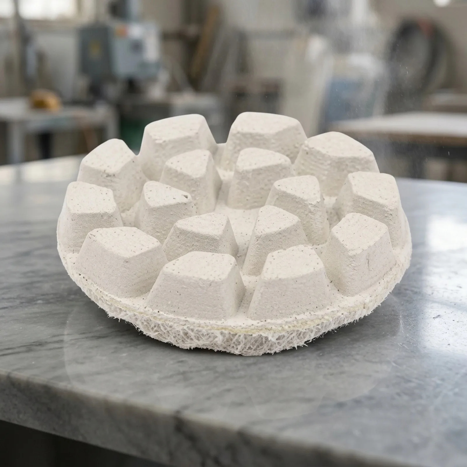 Water Jet Polishing Pad for 4-Inch Grinders Featuring Electroplated Diamond Particles and Multiple Grit Options for Wet Grinding