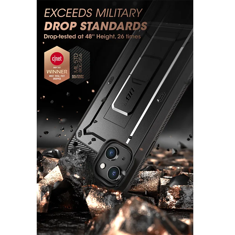 Etui SUPCASE UB Pro Full-Body Rugged Holster Cover z wbudowaną osłoną ekranu do iPhone'a 14 (2022)/iPhone'a 13 (2021) 6.1 cala — zdjęcie produktu 2