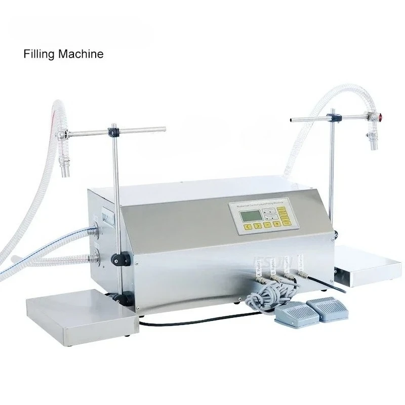 ZS-GP262W Riempitrice e pesatrice Pompa a ingranaggi Olio motore Riempitrice per fiale a doppia testa