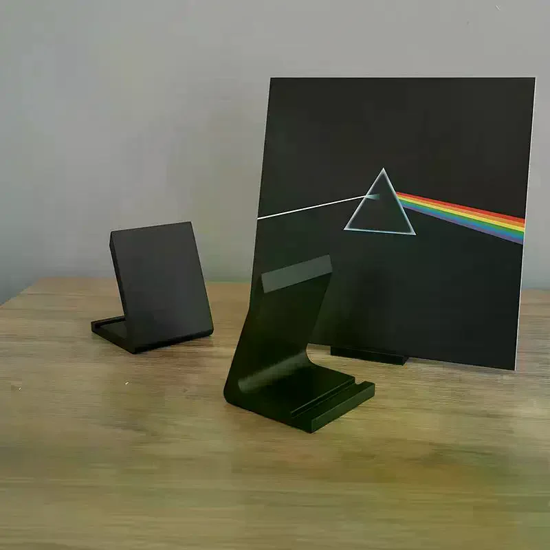 Vinyl Record Stand Record Player Holder Minimalist Display Rack Ideal For Office And Home Living Room Display Desktop