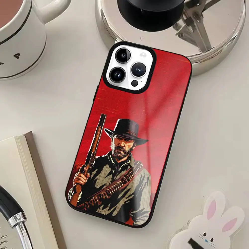 R-Red D-Dead R-Redemption RDR 2 Phone Case For IPhone17 16 15 14 13 12 11 Plus Pro Max Plus Wireless Charger Cover Funda