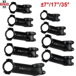 UNO 31.8mm Bike Stems 7/17/35 Degree Mountain Road Bicycle Stem 60-130mm Aluminum Alloy Handlebar Power Ultralight MTB Table