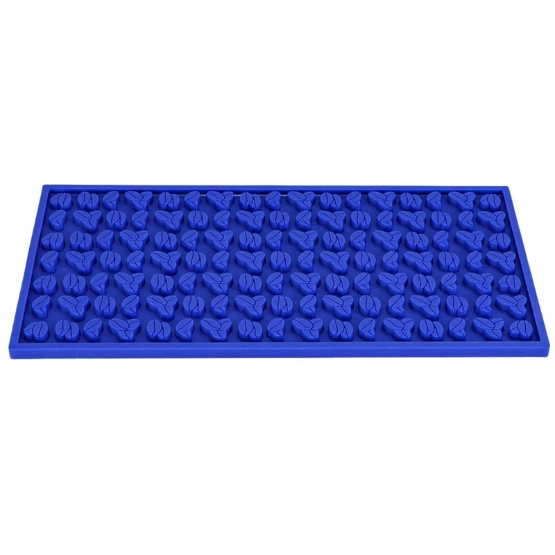 Bar Mat 30X15x0.8CM Mats Food-Safe Silicone Mat Non Slip Bar Service Spill Mat E